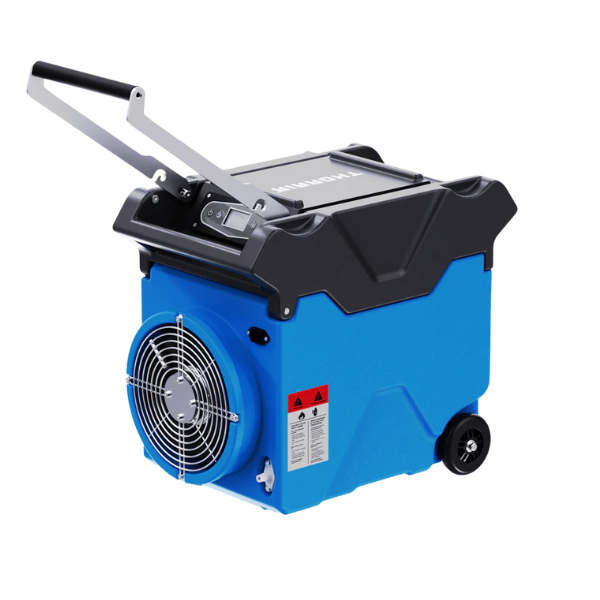 Thorair® 50L dehumidifier with compact design and wheels for easy transport in any environment Thorair® 50L dehumidifier with compact design and wheels for easy transport in any environment